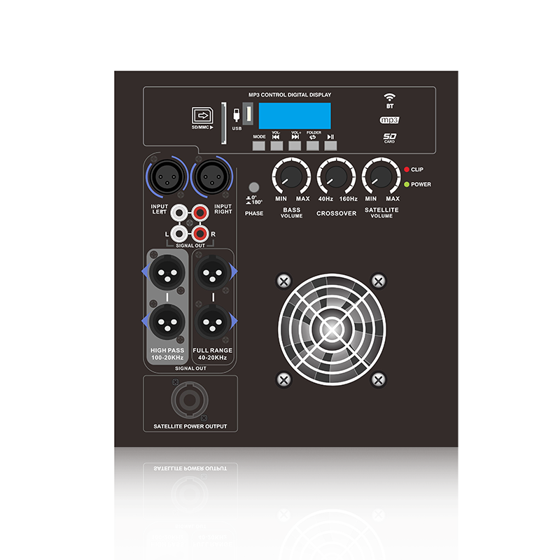 PL28SUB-5-1.1: Full Range o High Pass Output Mode 1.1 Channel Power Out Line Array Speaker Functional Module