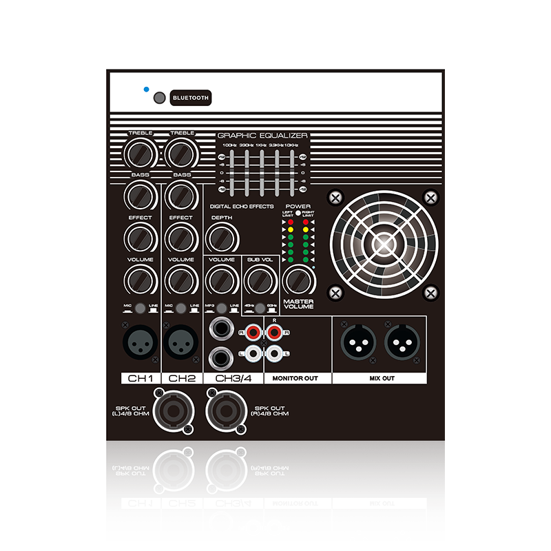 EON206: Multi Channel sa Gamit ang 5-Band Equalizer 2.1 o 2.2 Channel Line Array Speaker Functional Module