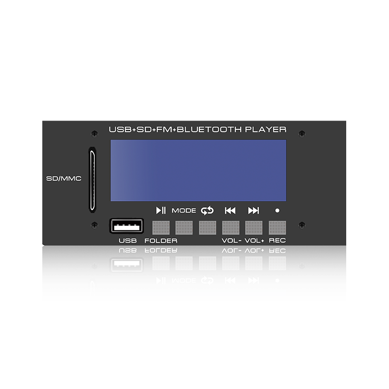 LCD6228: Anim na Pindutan SD/USB Connector LCD Screen MP3 Player na may Bluetooth, TWS