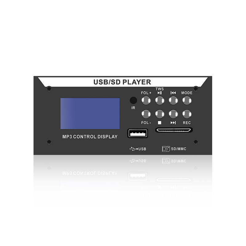 LCD8226: Eight Button IR Remote SD/USB Connector LCD Screen MP3 Player na may Bluetooth, TWS