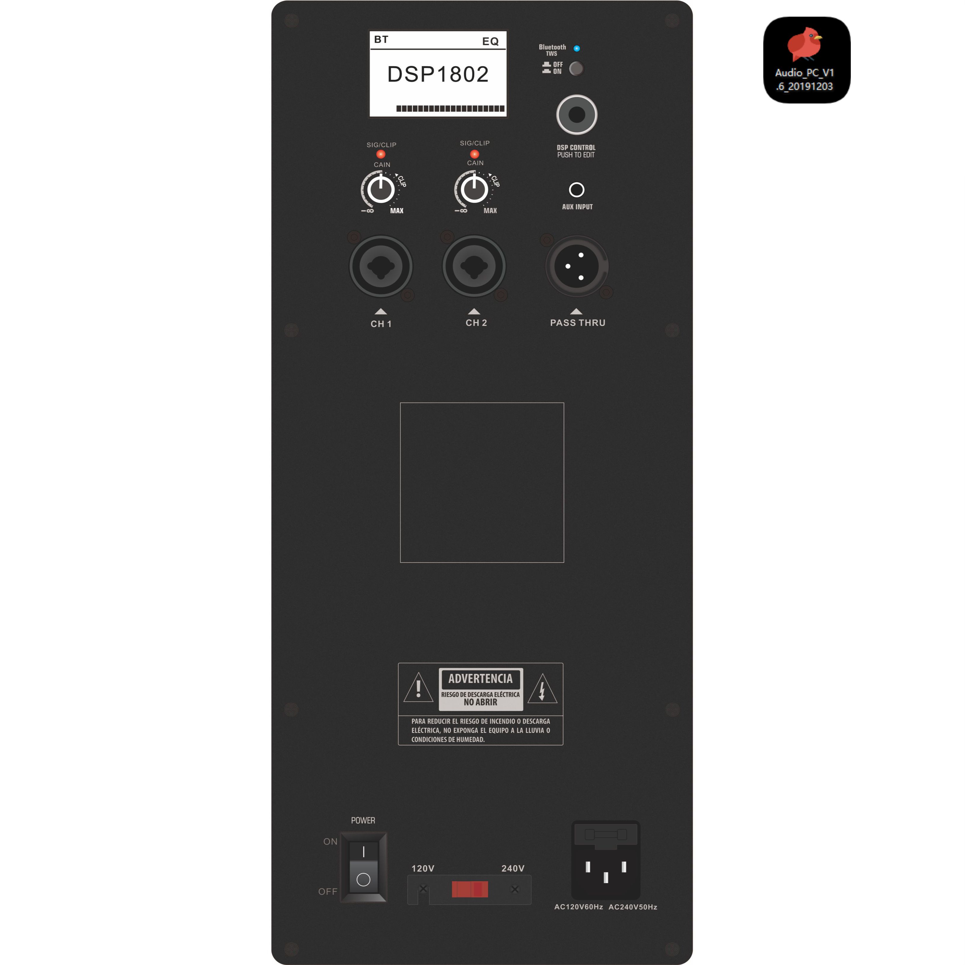 DSP1802 Dalawang Channel 2-way Active Speaker Amplifier