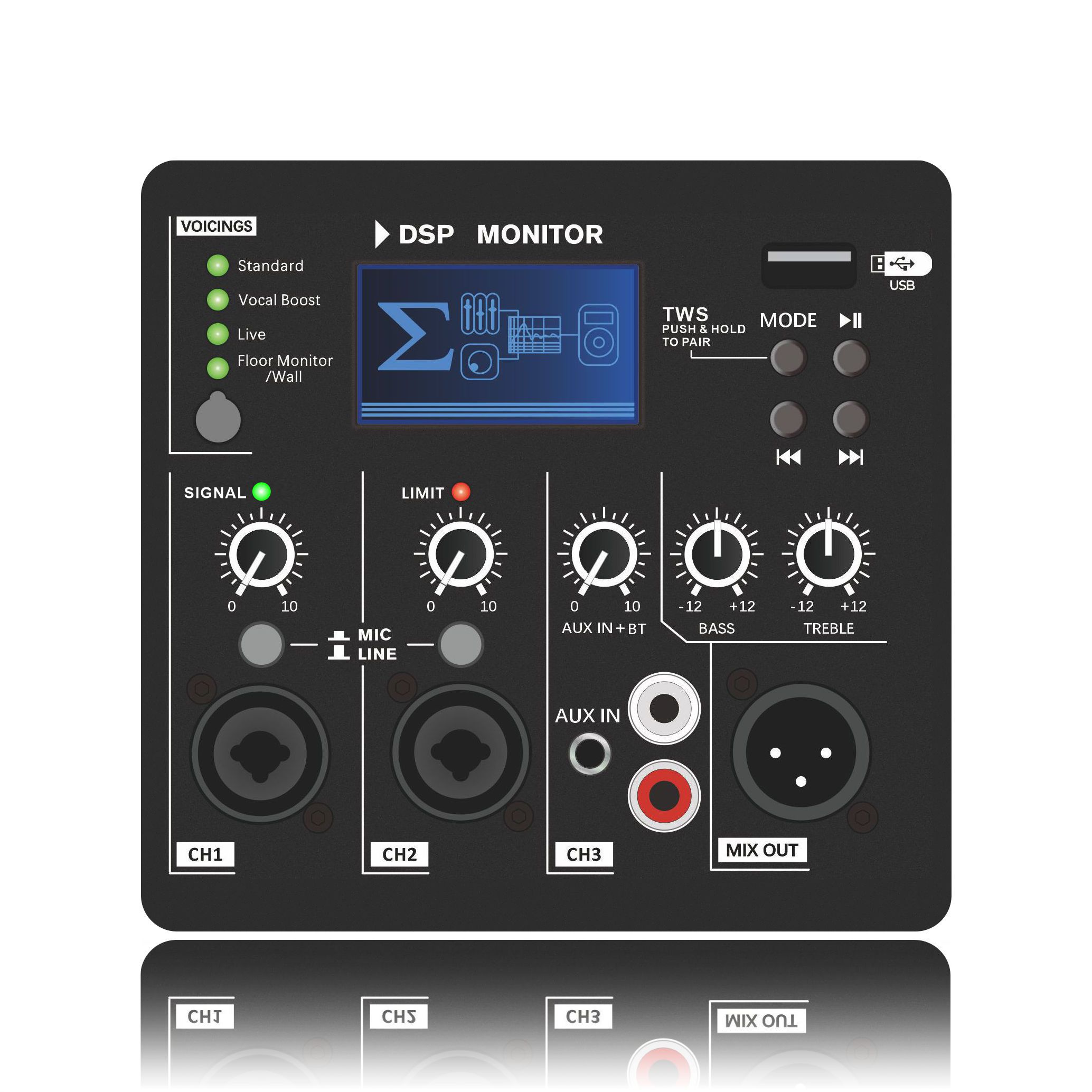 DSP1807 DSP 2-way Active Speaker Amplifier