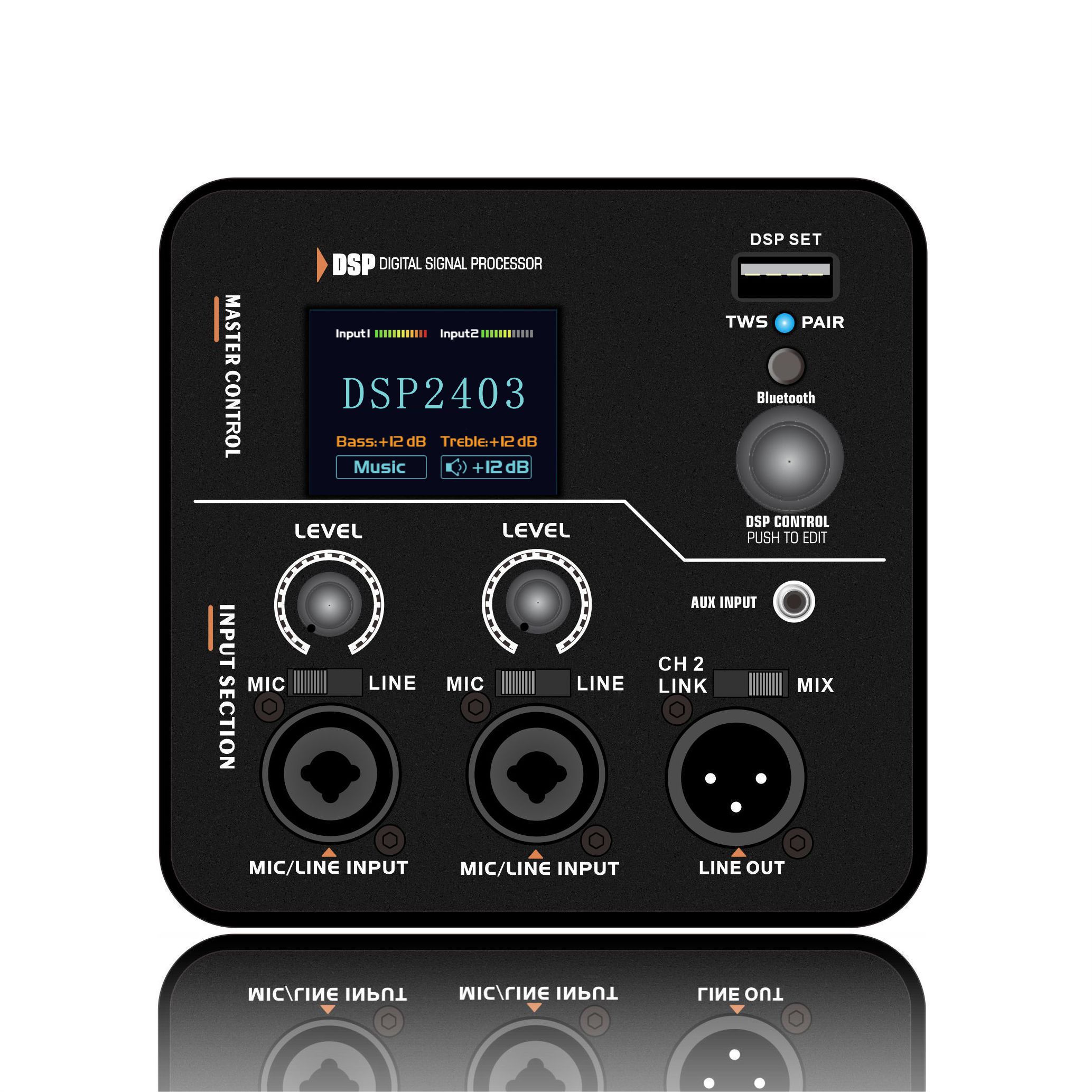 DSP2403 Full-range na Active Speaker Amplifier