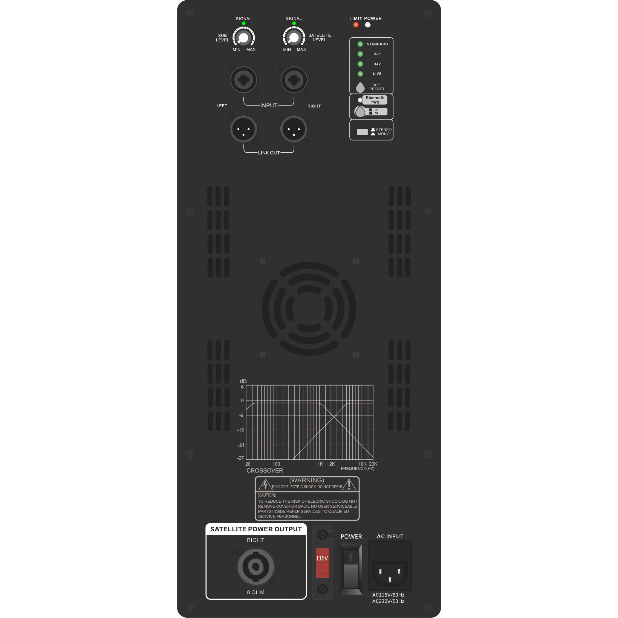 DSP1903SUB Series Powered Subwoofer 1.1 / 2.1 / 2.2 Channel System