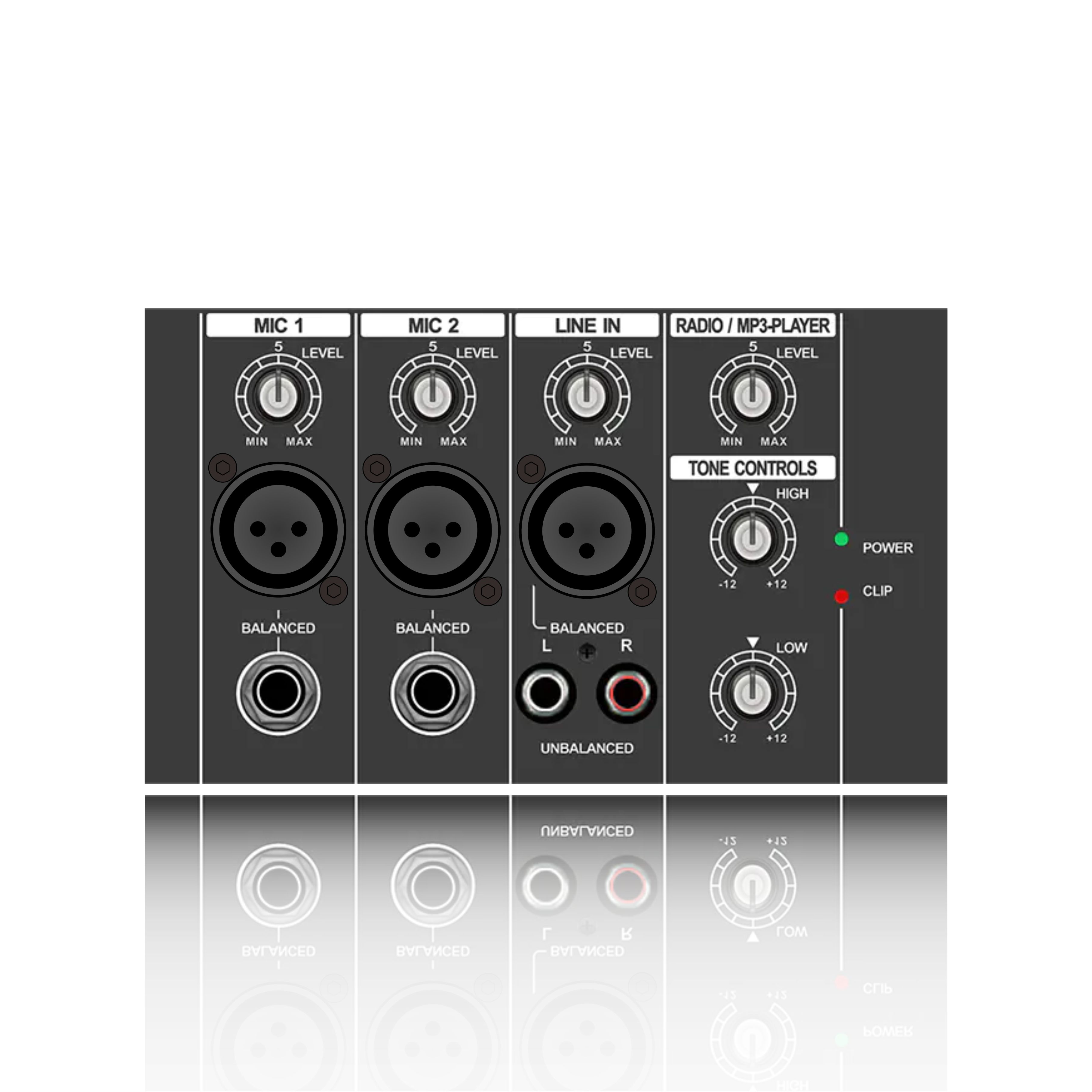 PL1: Treble at Bass EQ Control Horizontal Analog Functinal Module para sa Class AB Amplifier