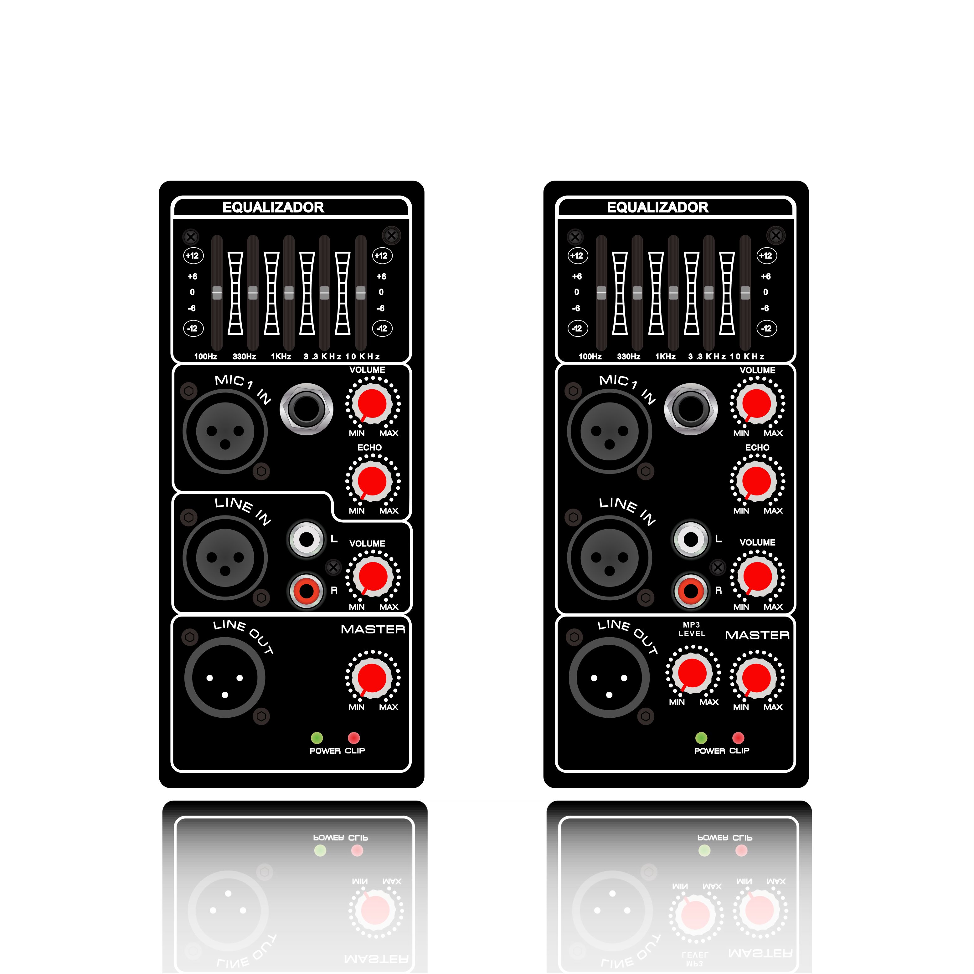 PL21 / PL21E: 5-Band Graphic Equalizer at Limit Protection Vertical Analog Functinal Module