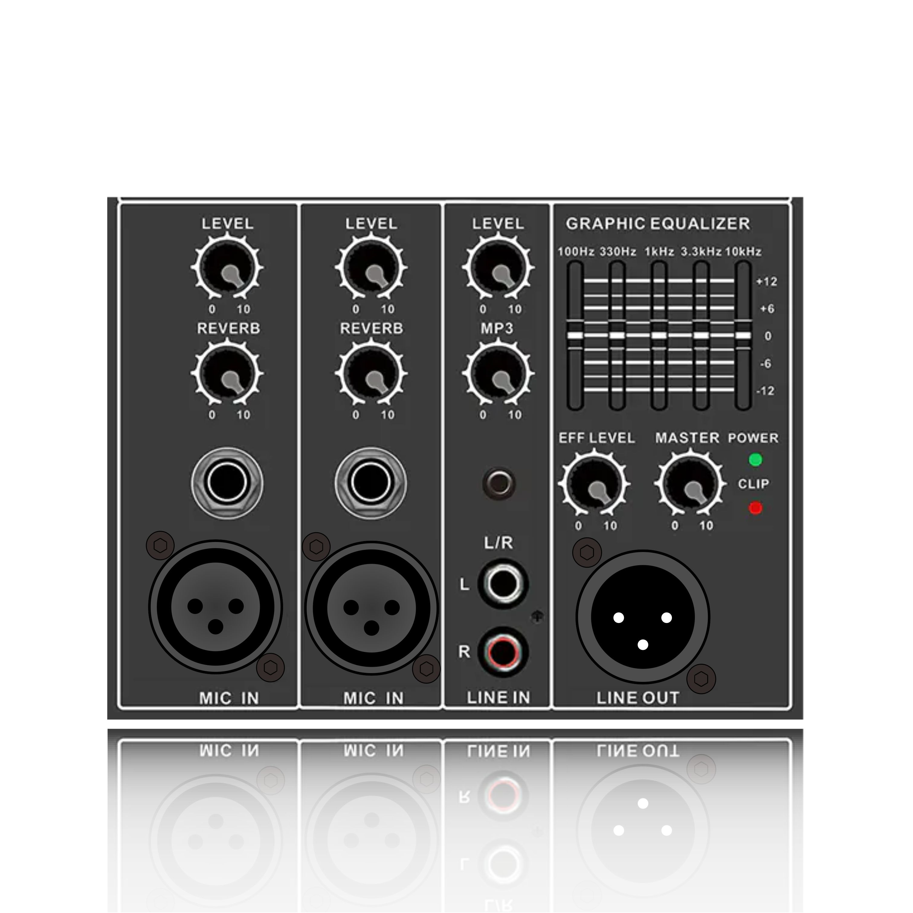 PL26: Indibidwal na Mic Channel Echo Control Master Effect Electrical Frequency Division Functinal Module