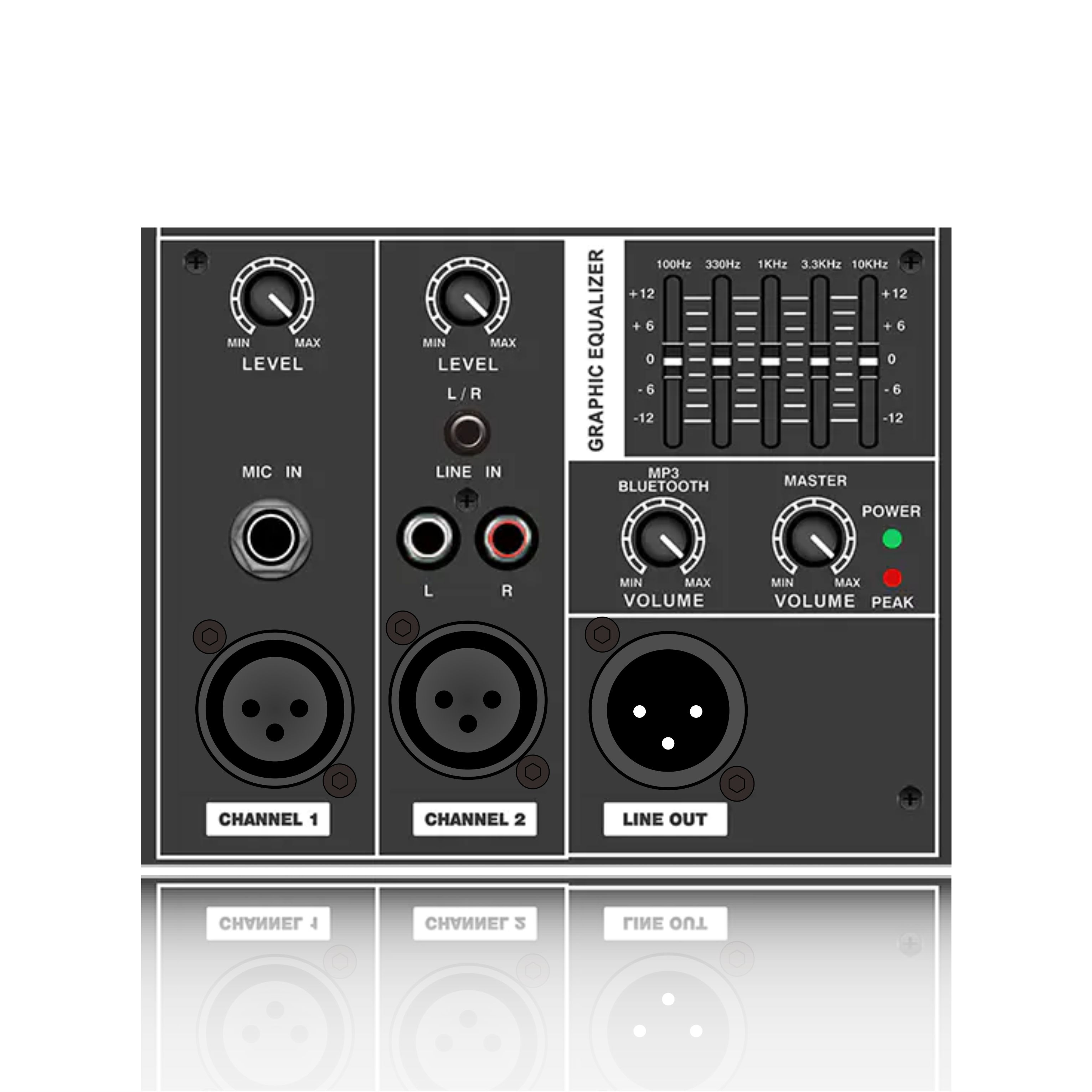 PL32: Multi Channel Line input at Mic input Electrical Frequency Division Functinal Module