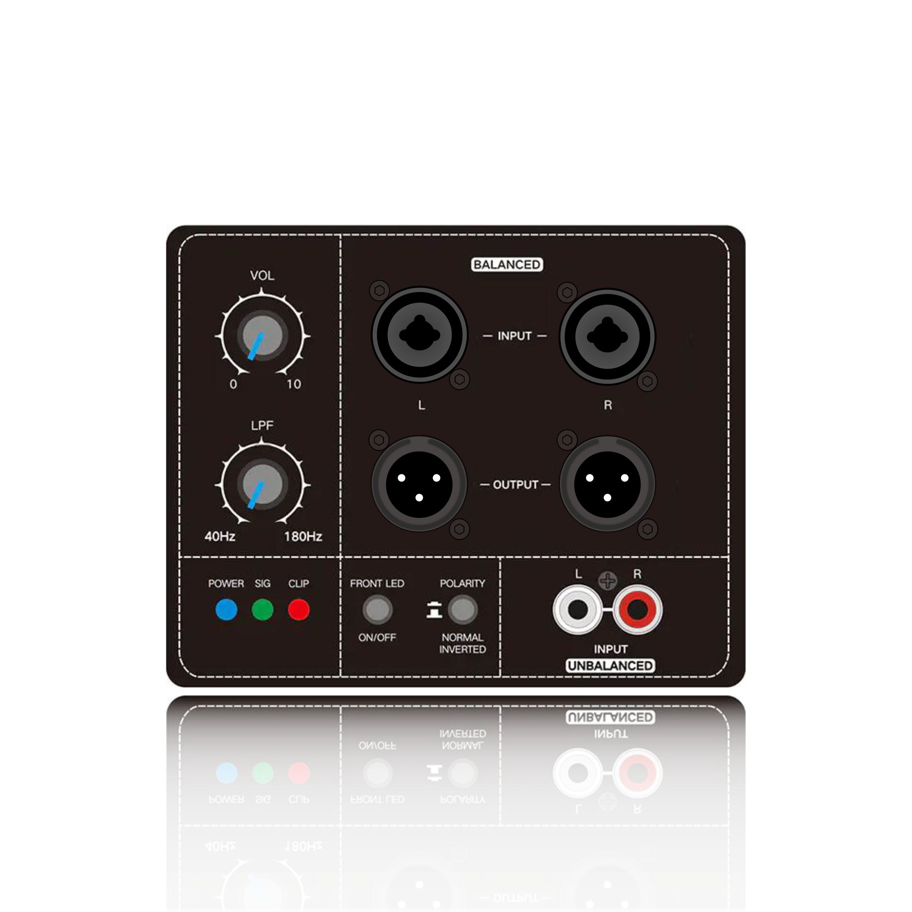 PL78SUB: Stereo Balanced at Hindi Balanse na Input Subwoofer Functional Module