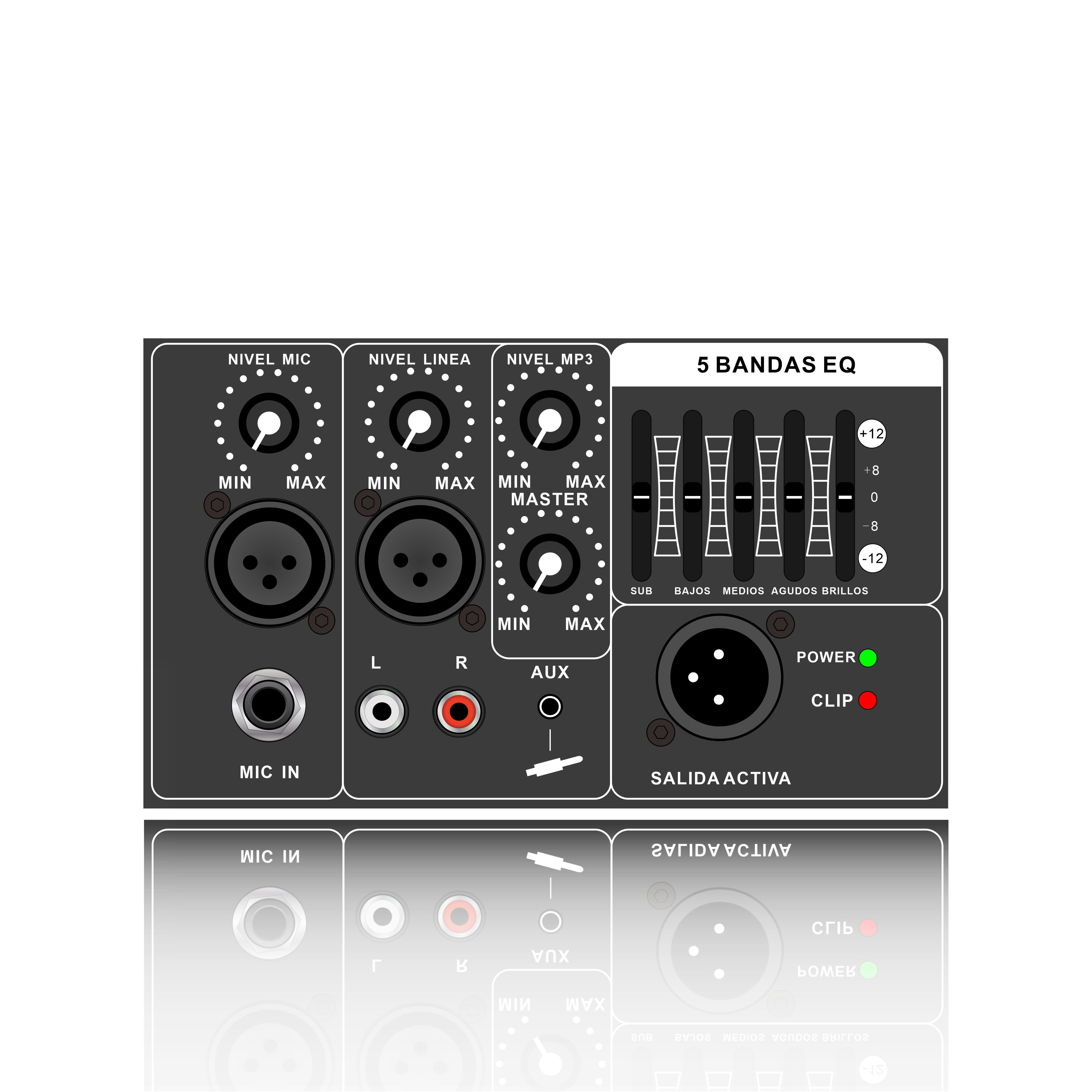 PL79: Balanseng Output na may 5-band Graphic Equalizer Horizontal Analog Functinal Module para sa Class AB Amplifier