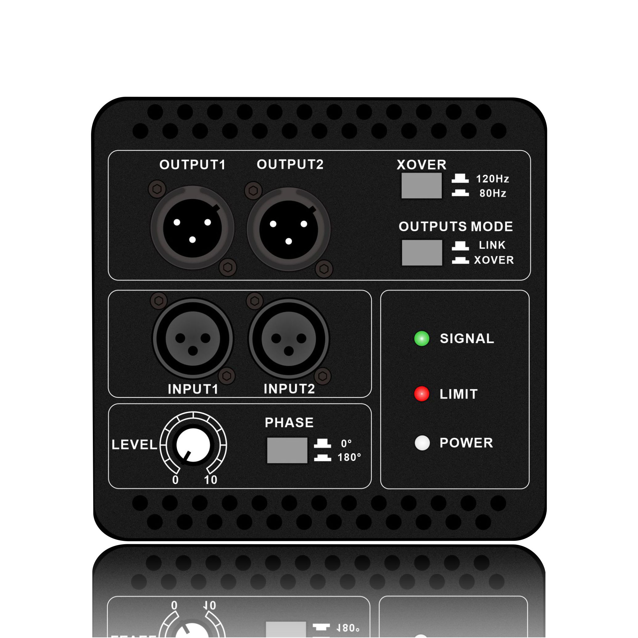 S15SUB: Dalawang Channel in at Switchable Output Modes Subwoofer Functional Module