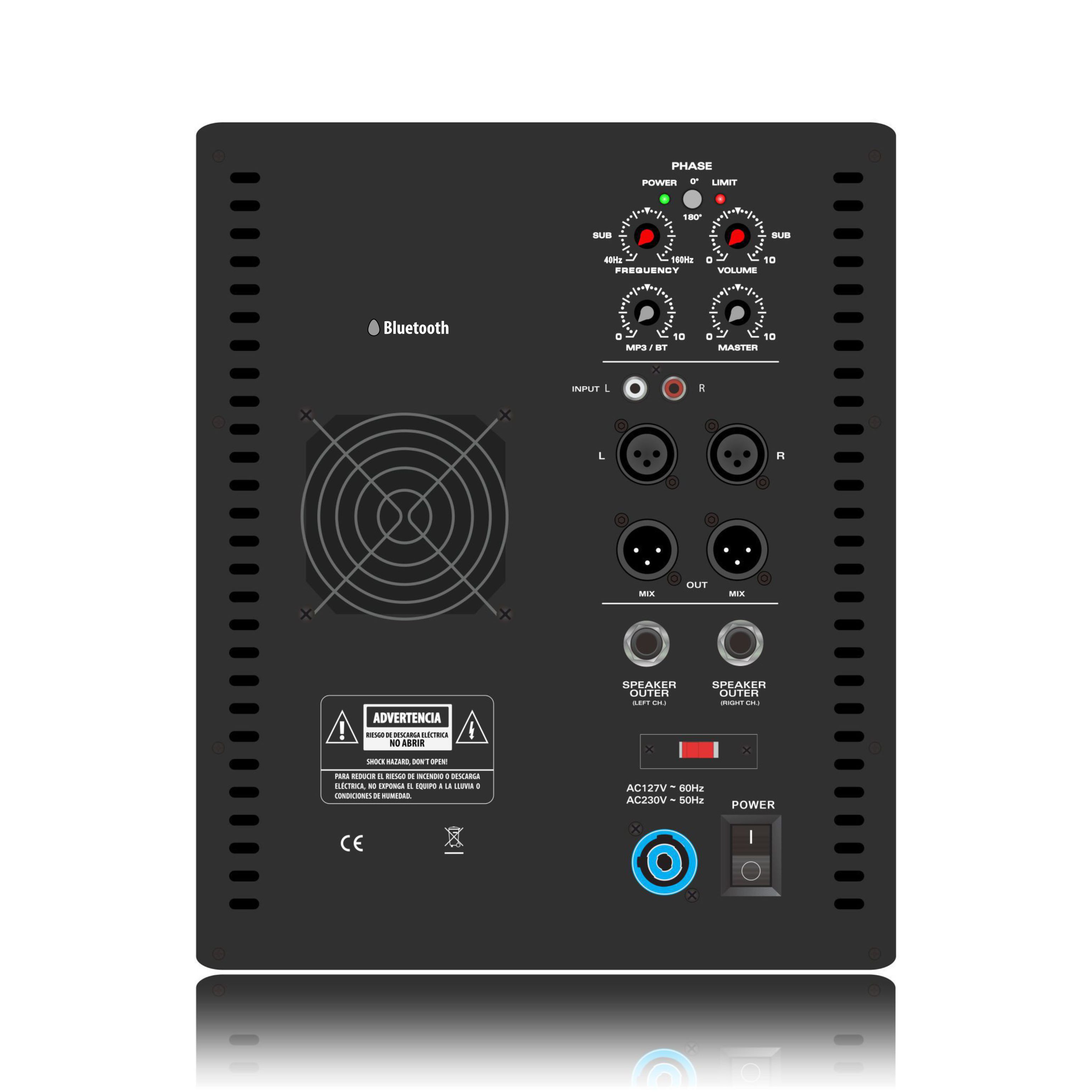 SUB12 Line Array Speaker System Power Amplifier 2.1