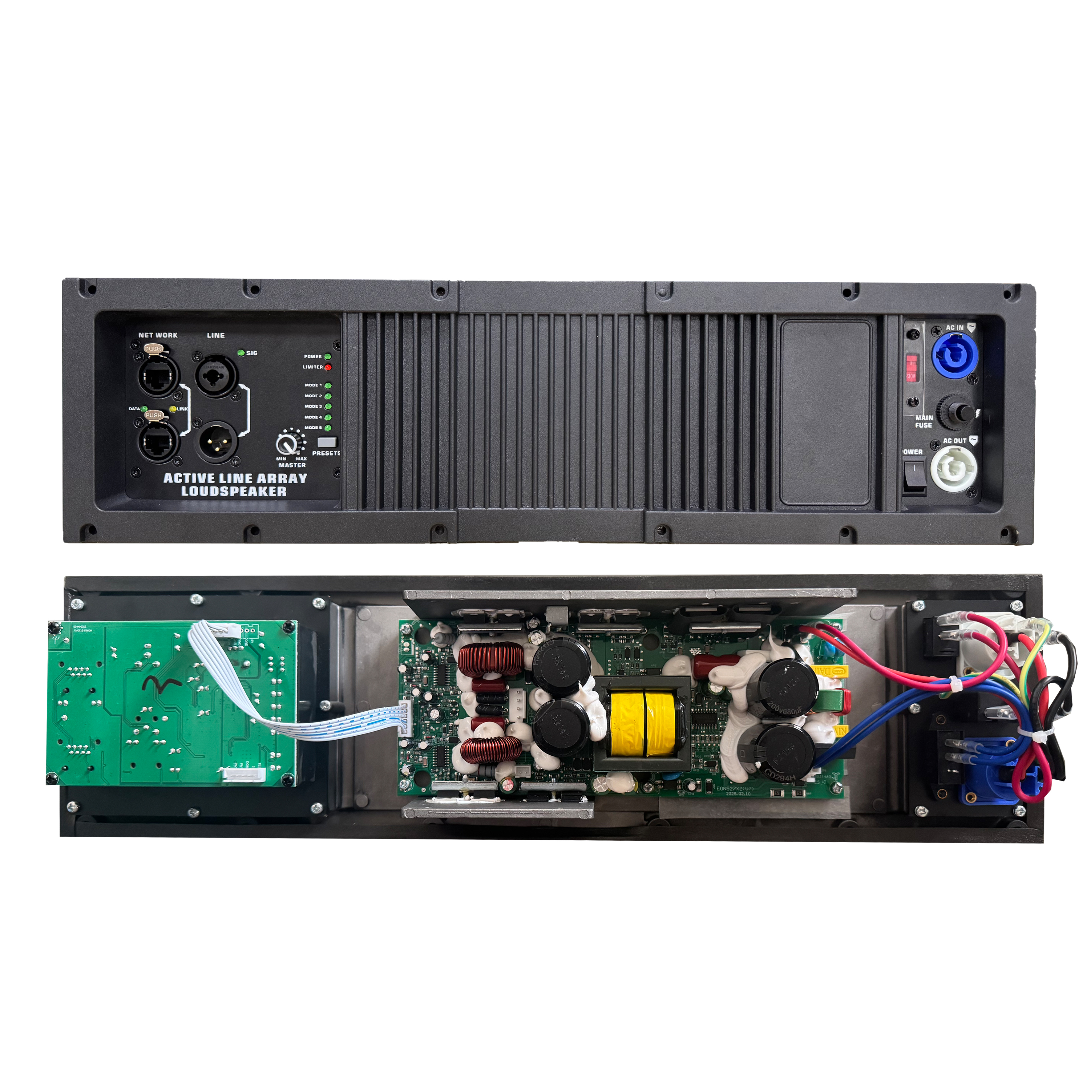 HG485-212 Active Line Array System Amplifier na may RJ45 Connectors